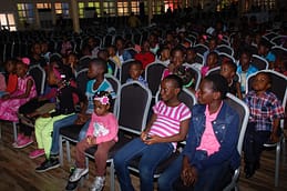Cross-section of children participants at the funfair