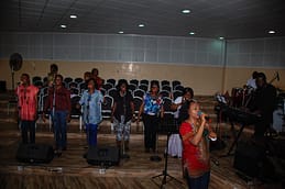 Praise time by SPCC Choir worship team
