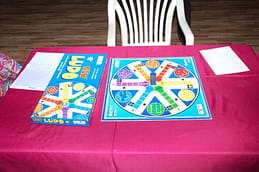 Ludo and other board games were also available for enjoyment