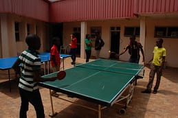 Participants of different ages also competed for prizes in table tennis