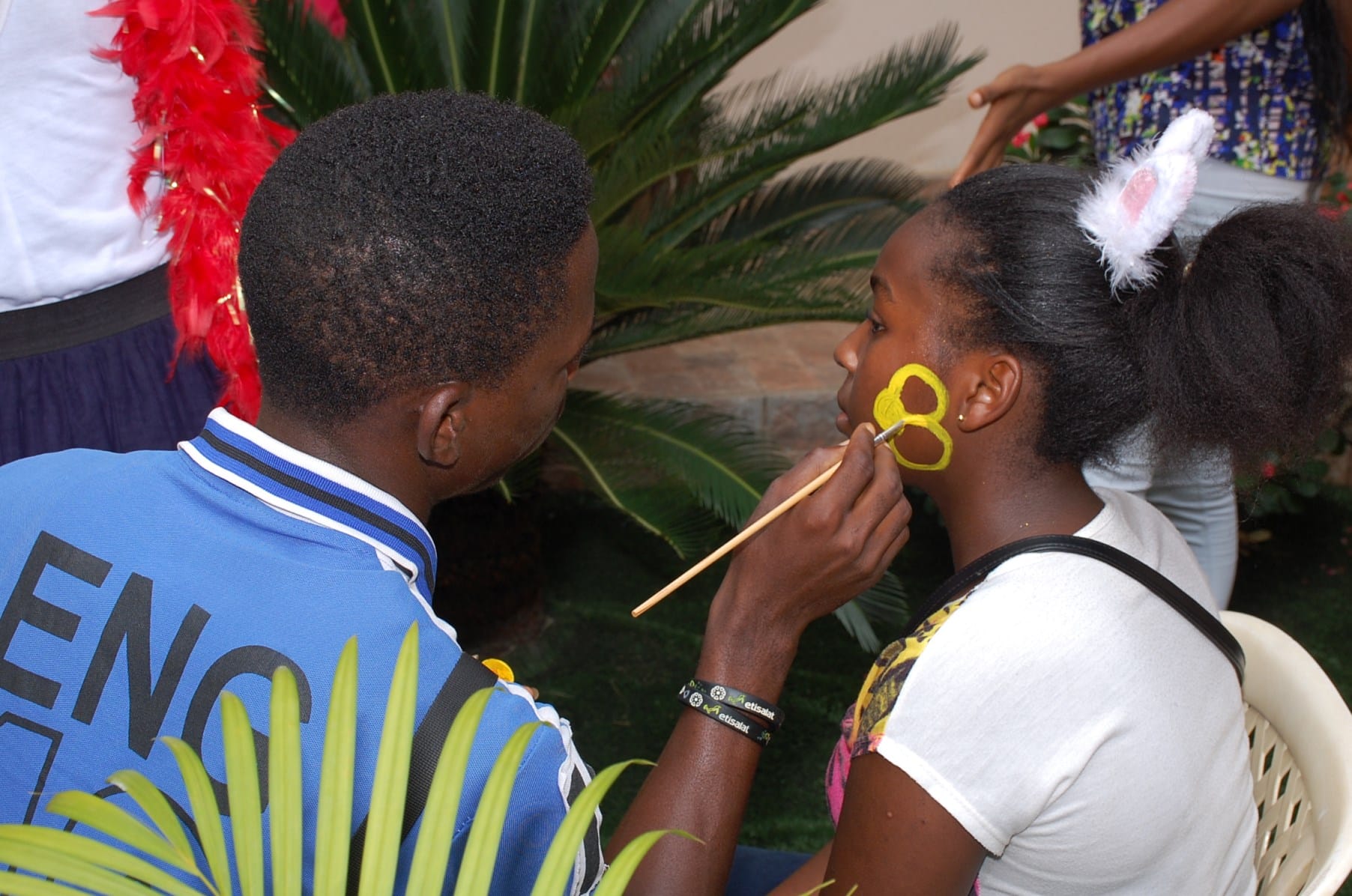 Face painting and art by participants