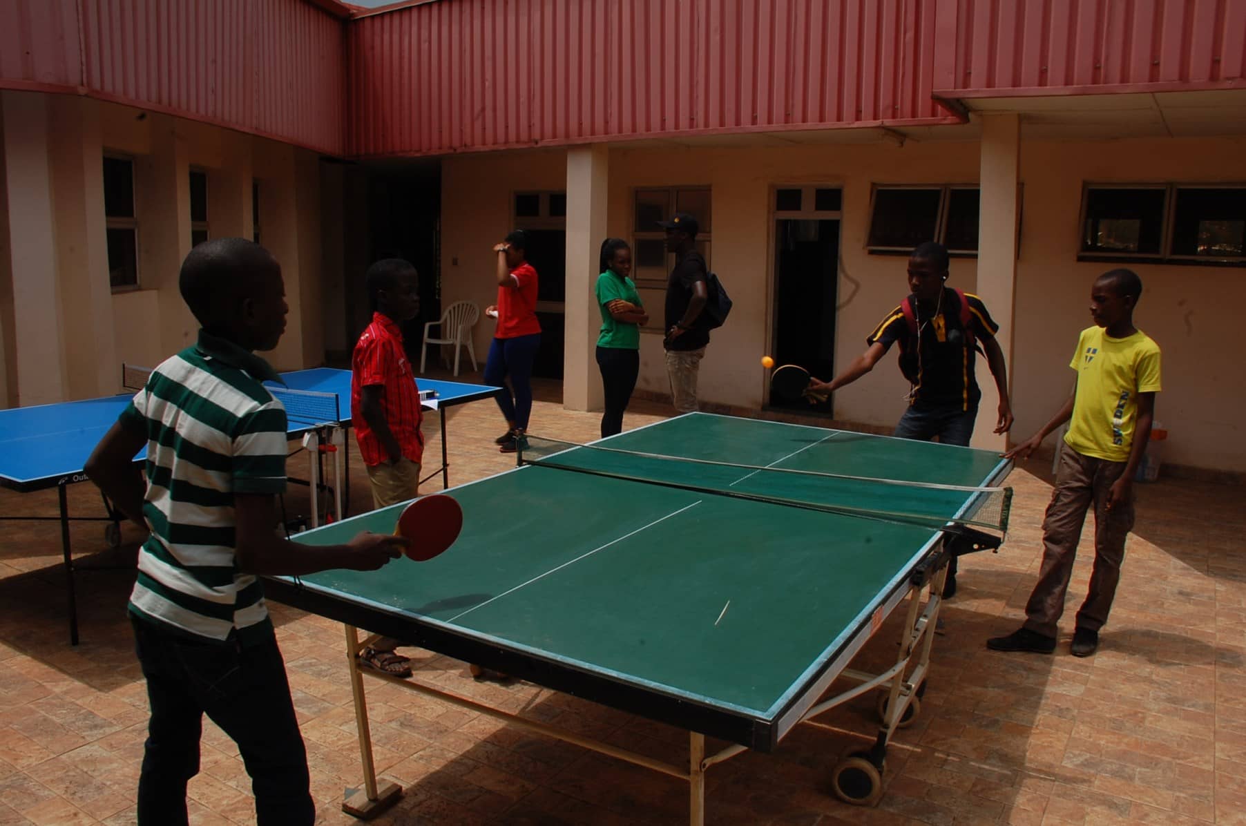 Participants of different ages also competed for prizes in table tennis
