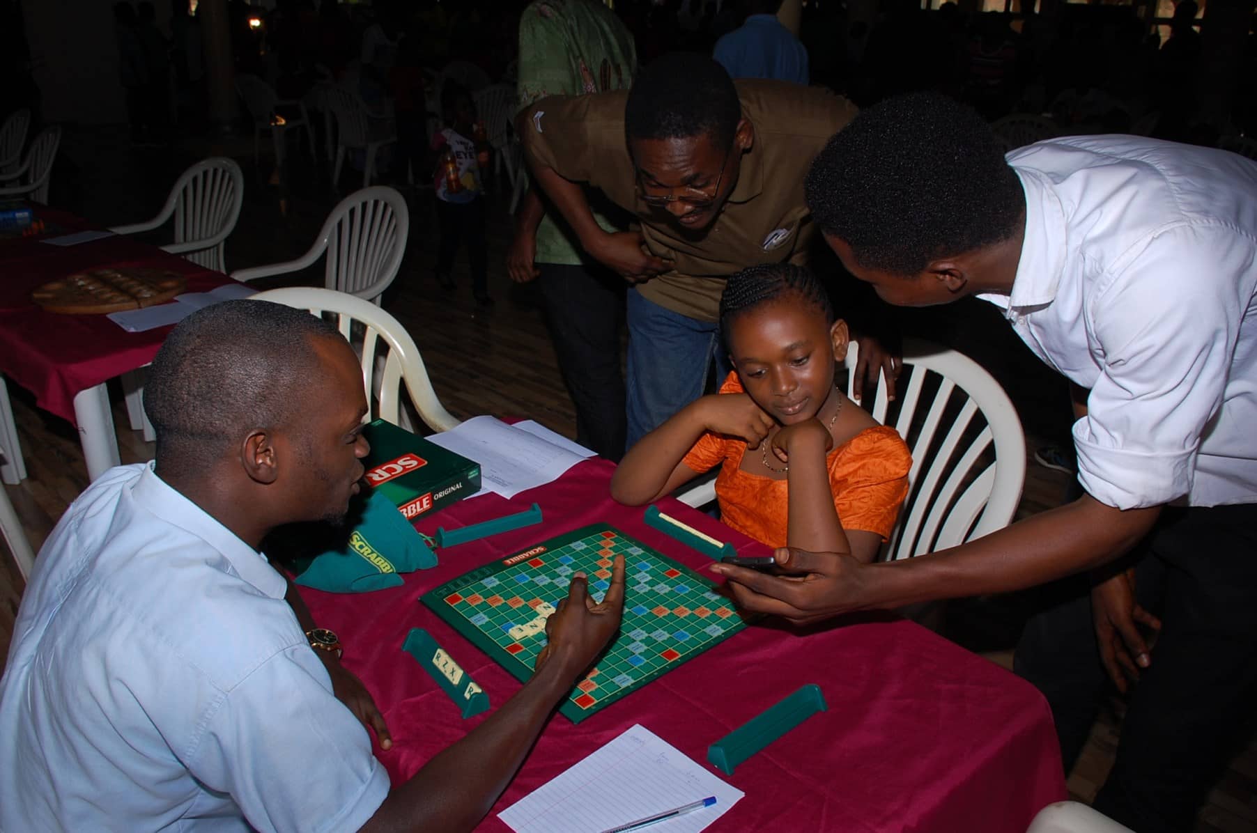 Different generations, same game as participants tried out their skills in scrabble